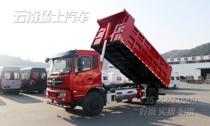 東風天錦自卸車,渣土運輸車,240馬力自卸,工地拉土方石方車,自卸卡車,16方自卸車