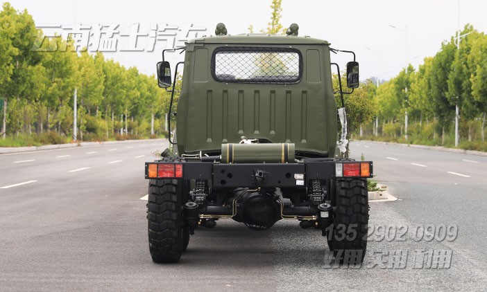 170馬力尖頭車,綠色卡車,出口專用底盤,越野車底盤,小型卡車底盤,全驅底盤
